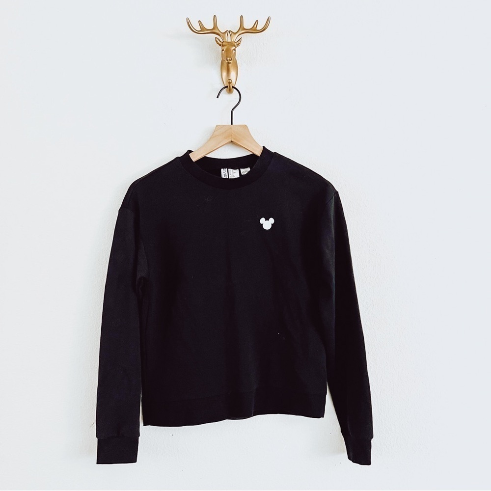 Divided x Disney Women's Black Pullover Mickey Mouse Sweater Size XS